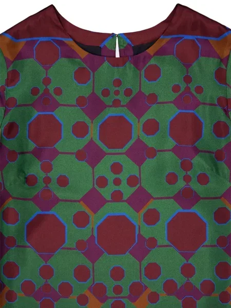 Sukienka midi Paula do kolan garniturowa zielona