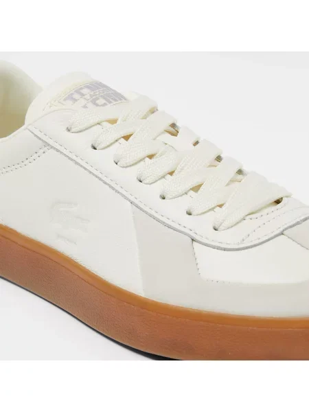 Lacoste Skórzane Sneakersy Baseshot Pro beżowy