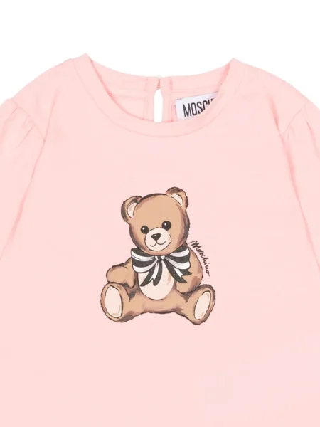 Koszulka dziecięca Moschino różowa