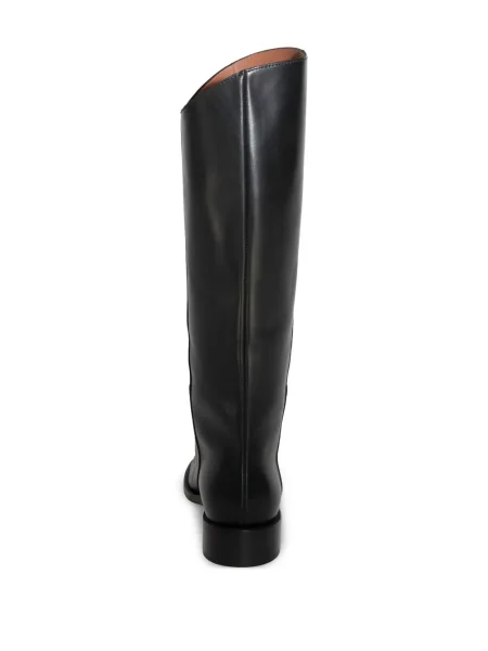 Botine Chuckies din piele negru