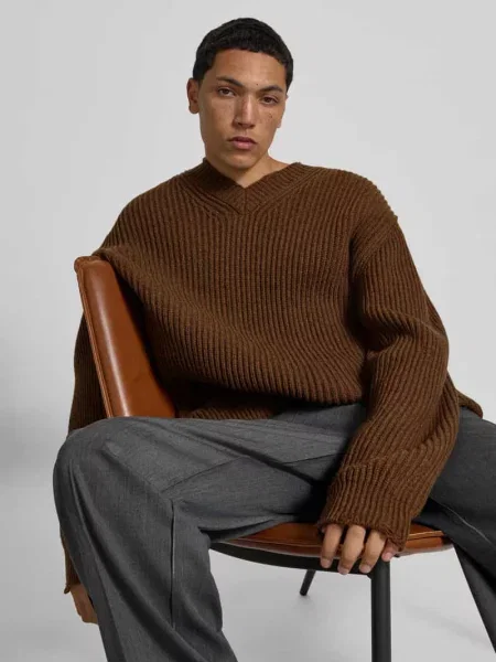 Sweter o kroju relaxed fit z dodatkiem wełny Mm6 Maison Margiela