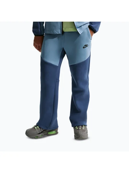 Gyerek nadrág Nike Sportswear Tech Fleece mystic navy/work blue/black/black. Méret: fekete