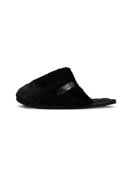 Calvin Klein Jeans Papuci de casă Hotel Slipper Fur After Glow negru