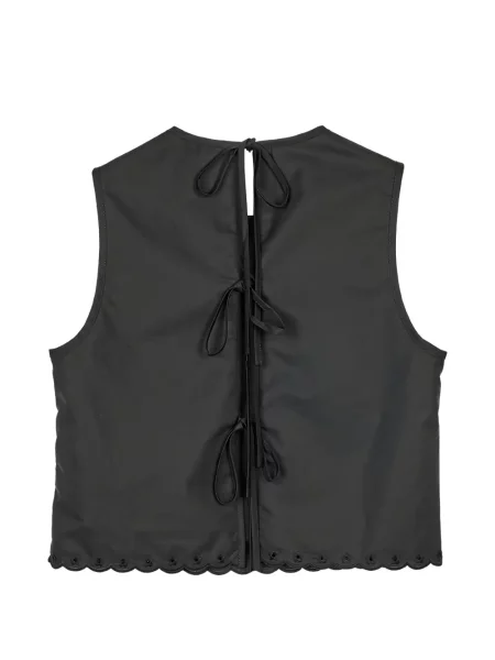 Top Cecilie Bahnsen cu broderie negru