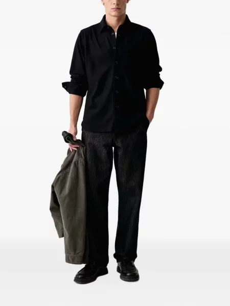 Μακρύς πουκάμισο Rag & Bone μαύρο