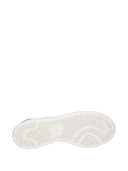 Pantaloni Adidas cu dungi din piele de căprioară alb