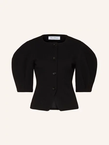 Max Mara Bouclé Bunda Zero černá