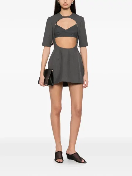 Rochie mini Jil Sander gri