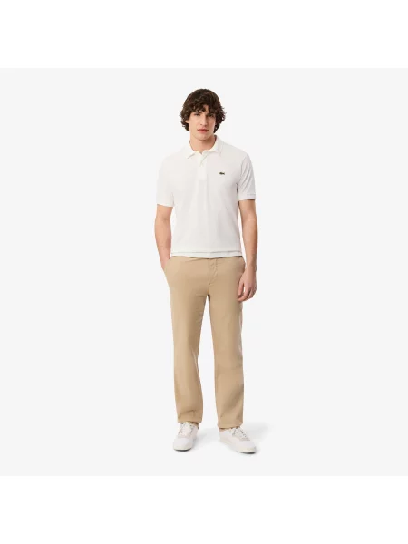 Lacoste Spodnie Chino O Regularnym Kroju beżowy