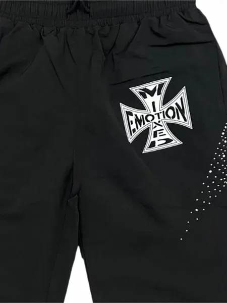 Τρέξιμο παντελόνι Mixed Emotion κλασικό μαύρο