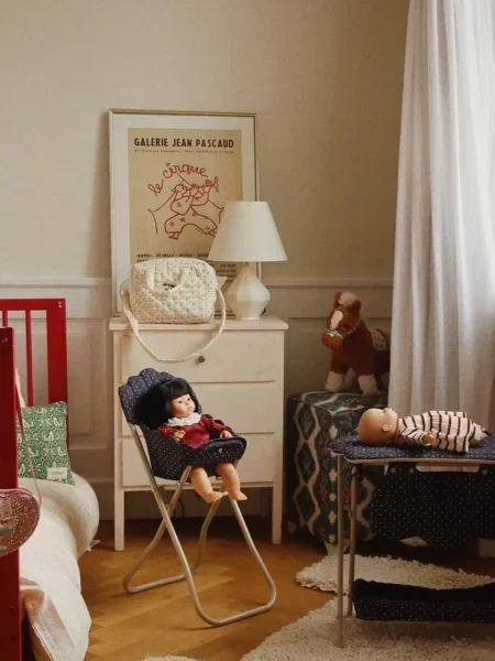 Konges Sløjd gyerek babakocsi táska DOLL BAG bézs