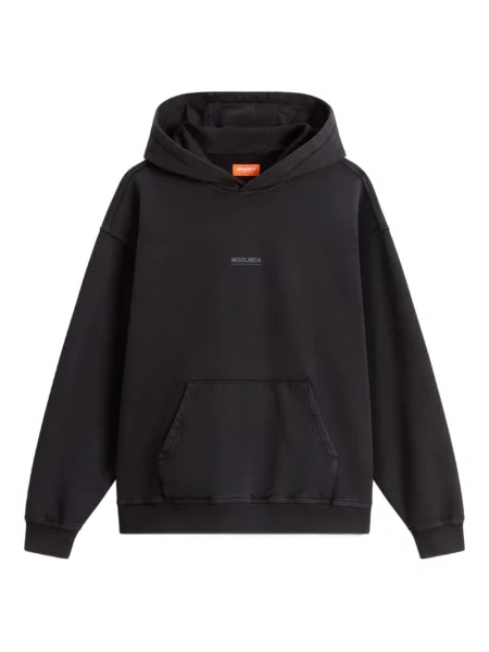Bluza z kapturem dziecięca Woolrich czarna
