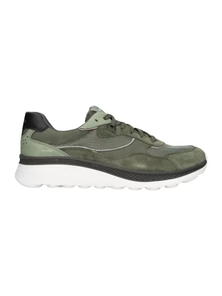Sneakersy Geox skórzane zielone