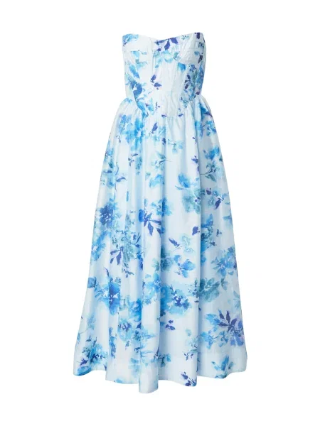 Bardot Večerna obleka LOLA / voda / svetlo modra