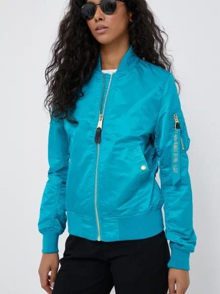 Alpha Industries kurtka bomber VF LW WMN turkusowy przejściowa