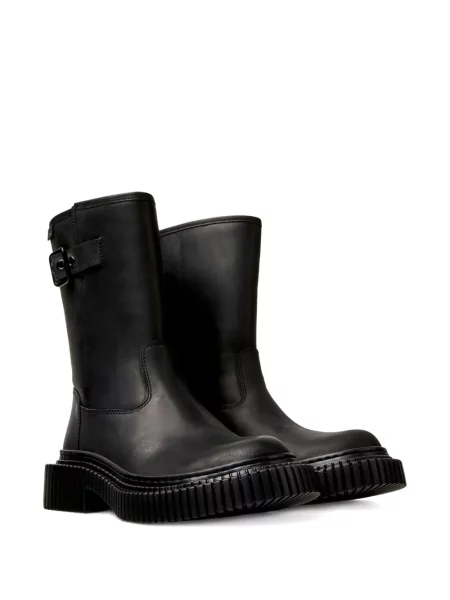 Botine Camper din piele cu cataramă negru