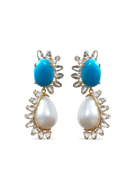 Cercei Bounkit Jewelry cu perle auriu