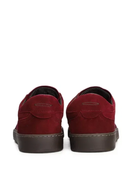 Fűzős szarvasbőr sneaker Piumha Studio piros