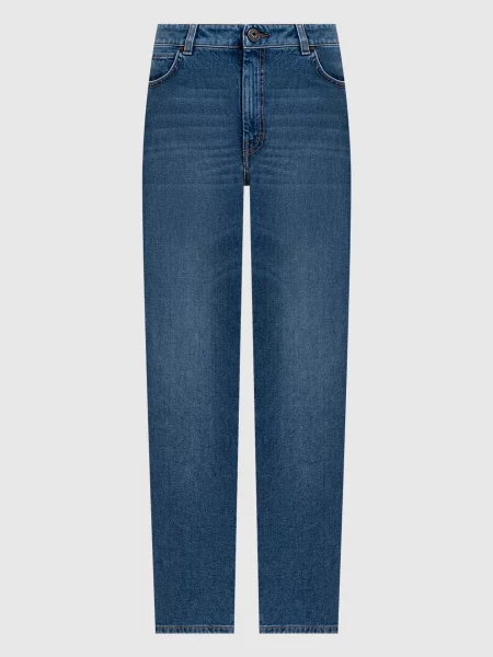 Джинси WKDARGENTO з ефектом потертості Max Mara Weekend сині