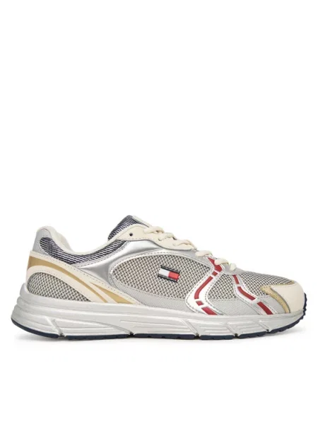 Tommy Jeans Sneakers Tjw Modern Runner Metallic gri