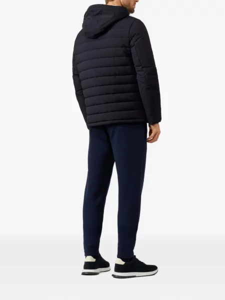Geacă Hackett London cu glugă albastru