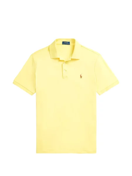 Tricou polo Polo Ralph Lauren cu glugă cu blană cu broderie roșu