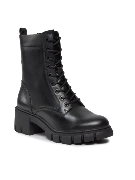 Pantofi Tamaris cu șireturi negru