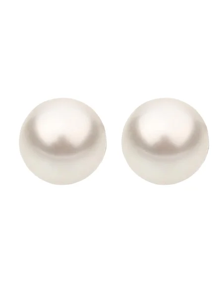 Nenalina Náušnice strieborná / perlovo biela