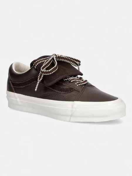 Vans LX Old Skool EXT Γυναικεία δερμάτινα πάνινα sneakers καφέ