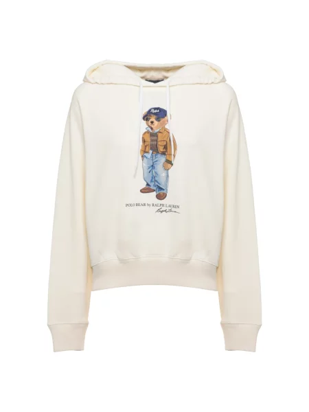 Bluza z kapturem Ralph Lauren z kapturem biała
