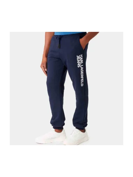 Pantaloni Karl Lagerfeld albastru