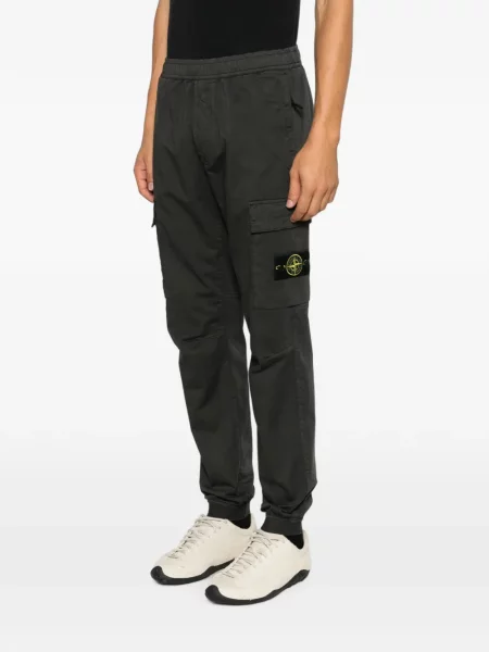 Pantaloni cargo Stone Island cu strasuri gri