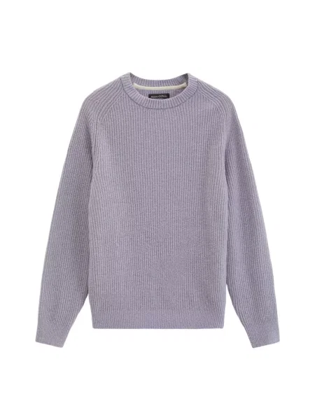 Sweter o kroju regular fit z mieszanki żywej wełny Marc O'polo fioletowy