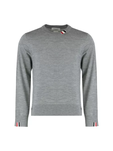 Sweter Thom Browne wełniany szary