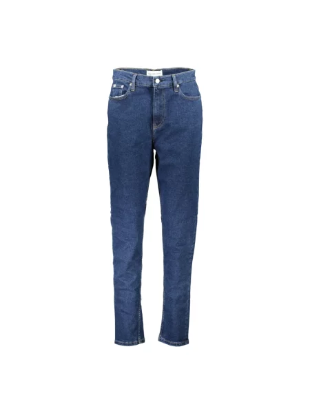 Mom jeans Calvin Klein niebieskie