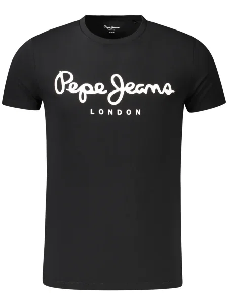 Scurt tricou Pepe Jeans cu mâneci scurte negru