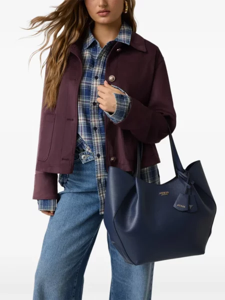 Geantă shopper Guess albastru