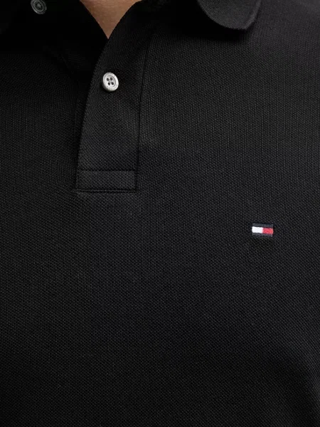 Тениска с дълъг ръкав Tommy Hilfiger с дълъг ръкав черно