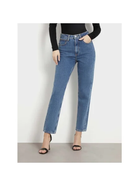 Blugi mom fit Guess albastru