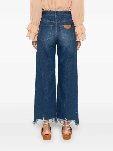 Дънки Chloé изрязани синьо