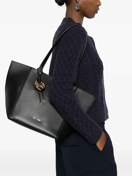 Geanta de piele Michael Michael Kors din piele negru