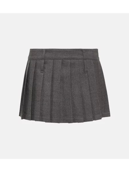 Fusta plisata The Frankie Shop plisată gri