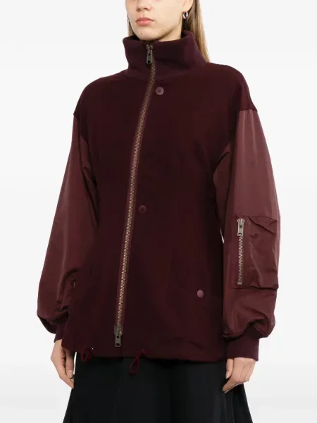 Geacă bomber Yohji Yamamoto de flanelă roșu