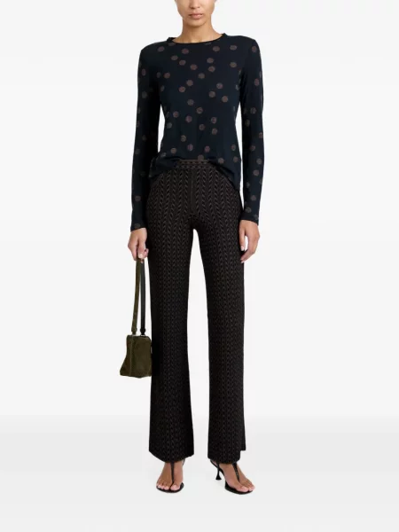 Πουά τοπ Proenza Schouler από ζέρσεϋ μαύρο