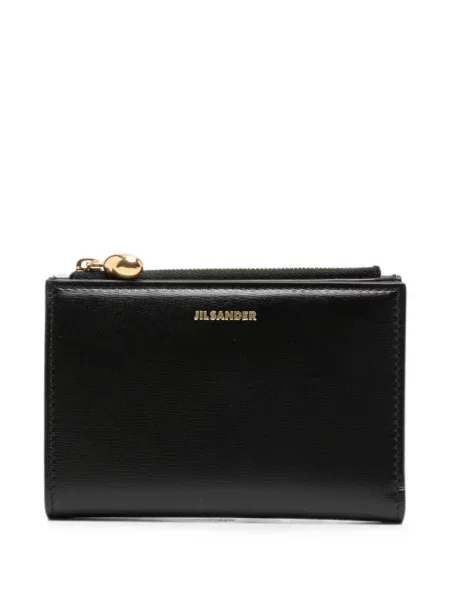 Portofel Jil Sander cu imagine negru