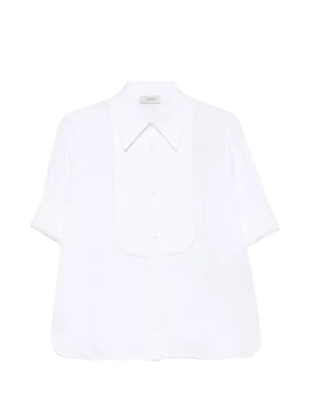 Top Agnona z frędzli biały