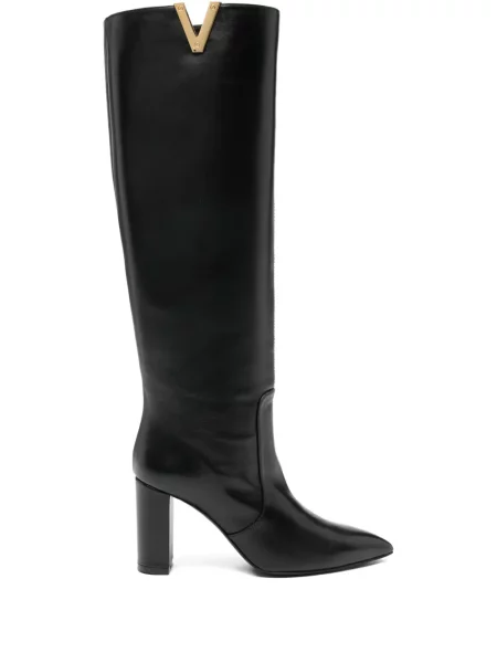Botine Via Roma 15 din piele negru