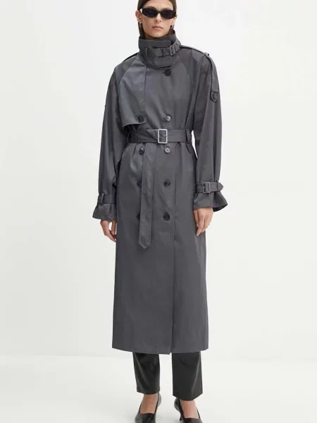 Spodnie skórzane Leya Refined Stretch Le proste high waist czarny