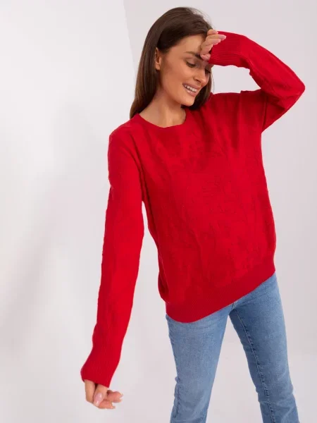 Pulover Fashionhunters roșu