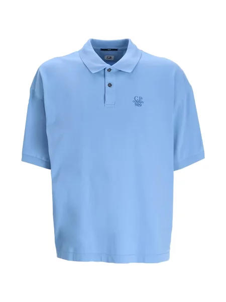 Polo C.p. Company cu broderie albastru